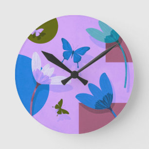 Horloge murale d'art coloré