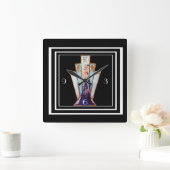 HORLOGE MURALE D'ART DÉCO (Maison)