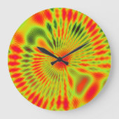 Horloge murale d'art mandala de mécanique quantiqu (Recto)