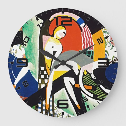Horloge murale d'art moderne Orage (Recto)