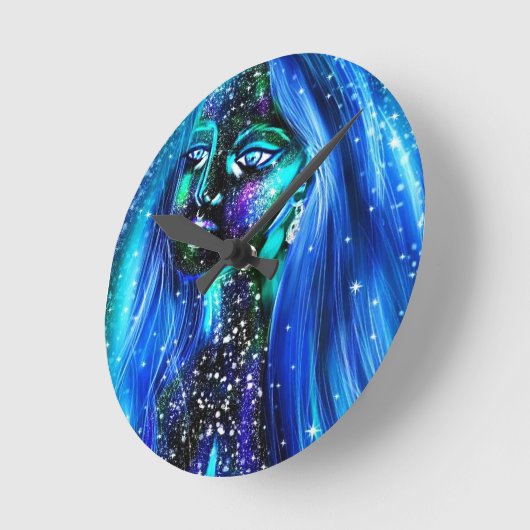 horloge murale d'art numérique d'origine, 8" en ac (Angle)