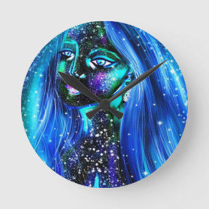 horloge murale d'art numérique d'origine, 8" en ac