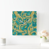 Horloge murale d'art octopus moderne - Peinture (Maison)