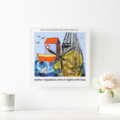 Horloge murale Dauphin-Safe Funny (Maison)