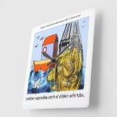 Horloge murale Dauphin-Safe Funny (Angle)