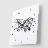 Horloge murale d'avion à trois ailes très Cool (Angle)