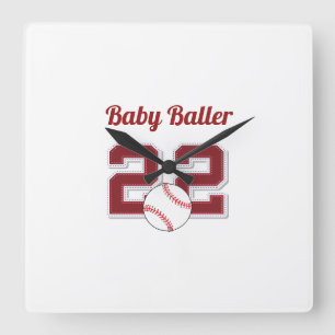 Horloge murale de Baby Baller de baseball pour béb