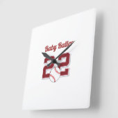 Horloge murale de Baby Baller de baseball pour béb (Angle)