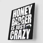 Horloge murale de Badger de miel (Angle)