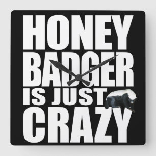 Horloge murale de Badger de miel