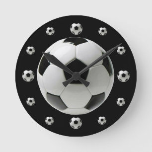 Horloge murale de ballon de football
