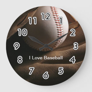 Horloge murale de baseball