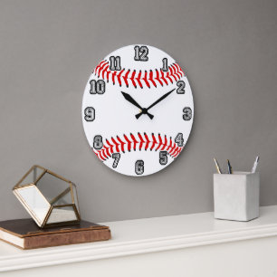 Horloge murale de baseball
