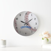 Horloge murale de baseball personnalisée (Maison)