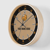 Horloge murale de basket-ball (Angle)