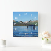 Horloge murale de beauté à l'étain (Maison)