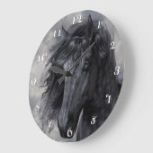 Horloge murale de beauté noire (Angle)