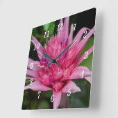 Horloge murale de beauté rose (Angle)