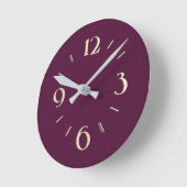 Horloge murale de Berry profonde (Angle)