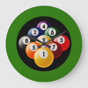 Horloge murale de billards