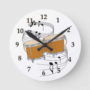 Horloge murale de bongos