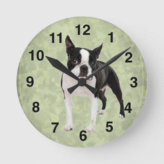Horloge murale de Boston Terrier (Recto)