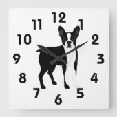 Horloge murale de Boston Terrier (Recto)