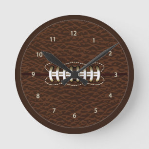 Horloge murale de boule de football américain
