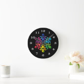 Horloge murale de bouton-pression de sphère (Maison)