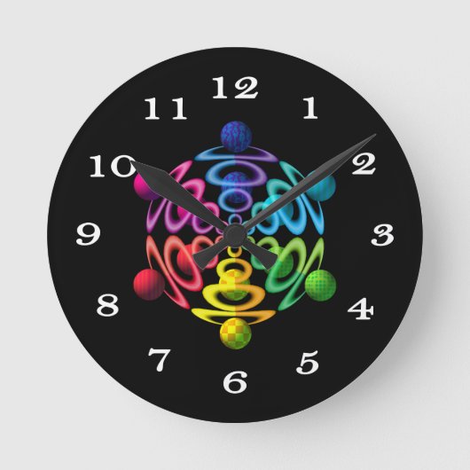 Horloge murale de bouton-pression de sphère (Recto)