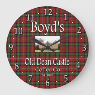 Horloge murale de Boyd's Old Dean Castle Coffee Co