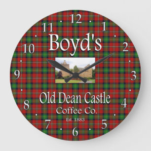 Horloge murale de Boyd's Old Dean Castle Coffee Co