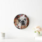 Horloge murale de Bulldog anglais personnalisé (Maison)