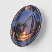 Horloge murale de bulle de savon d'illusion (Angle)