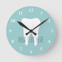 Horloge murale de cabinet dentaire avec logo de de