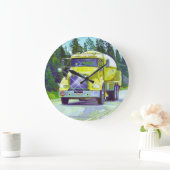 Horloge murale de camion-citerne aspirateur de (Maison)