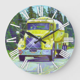 Horloge murale de camion-citerne aspirateur de