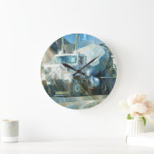 Horloge murale de camion de ciment blanc (Maison)