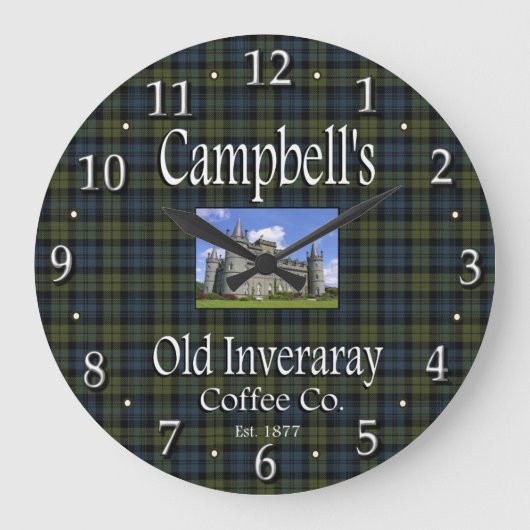 Horloge murale de Campbell's Old Inveraray Coffee (Recto)