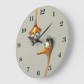 Horloge murale de canard gris (Angle)
