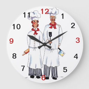 Horloge murale de chefs