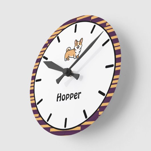 Horloge murale de Chien Chien Chien Chien Personna (Angle)