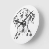 Horloge murale de chien dalmate (Angle)