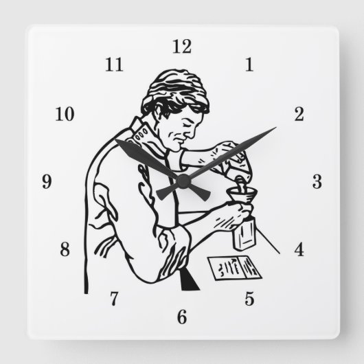 Horloge murale de chimiste très cool (Recto)