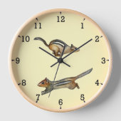Horloge murale de Chipmund'Est Jaune (Recto)