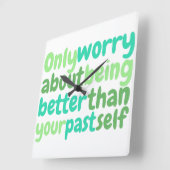 Horloge murale de citation inspirante (Angle)