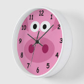 Horloge murale de cochon rose mignonne pour la cha (Angle)