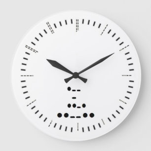 Horloge murale de code Morse