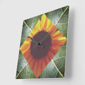 Horloge murale de collage de tournesol (Angle)