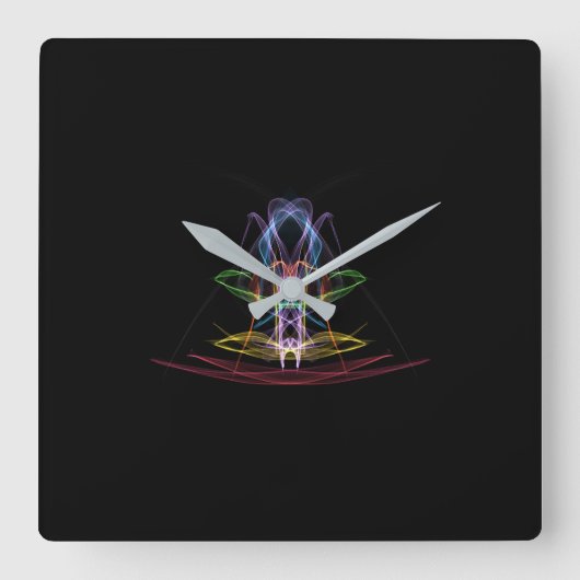 Horloge murale de conception abstraite colorée (Recto)